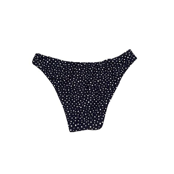 J. Crew Hipster Bikini Bottom in Navy Blue & White Polka Dot Sz XXS NEW - Picture 3 of 7